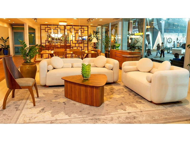 Sofa Moderno Tapizado Blanco Bolivia