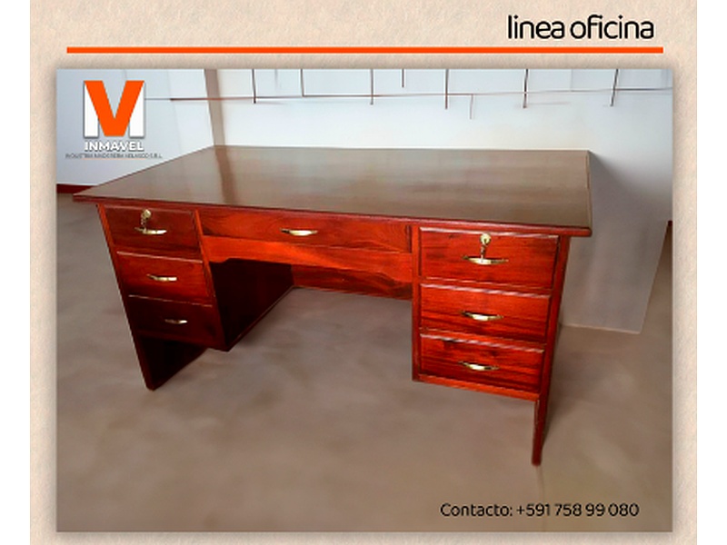 escritorio de madera Trinidad Velasco Muebles