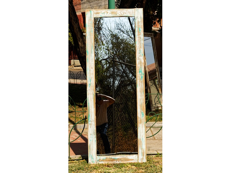 espejo vintage Cochabamba Stefanos Reciclando Madera