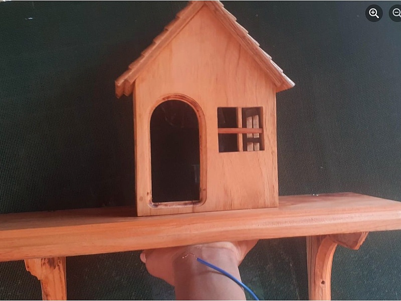 casita de pájaros Santa Cruz Tallados en madera KBM