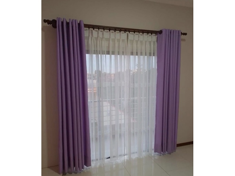 cortina morada Santa Cruz Cortinas RCV