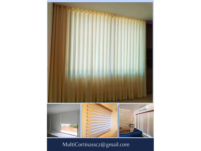 cortina ondas beige Santa Cruz MultiCortinas SCZ