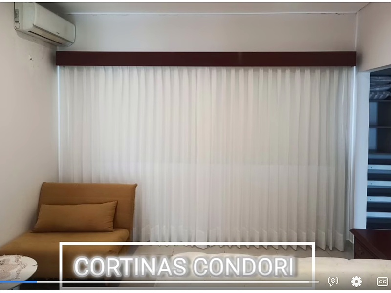 cortina doble blanca Santa Cruz Cortinas Condori