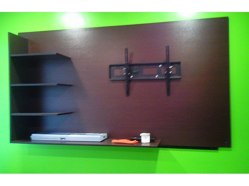 rack de tv de pared La PAZ Rustika carpinteria bol.