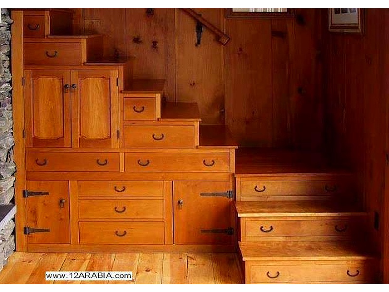 mueble bajo gradas La Paz Rustika carpinteria bol.