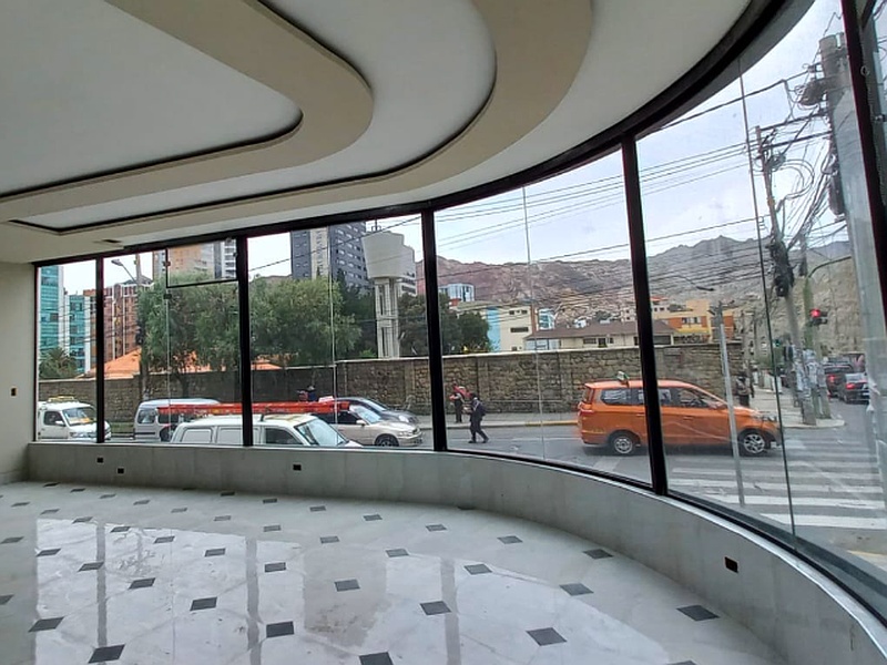 ventanas curvas La Paz Carpintería en Aluminio ALUMAR