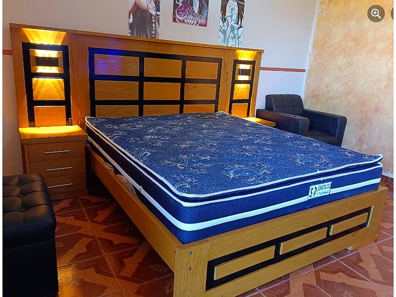 cama de madera Sucre Muebleria Estrada