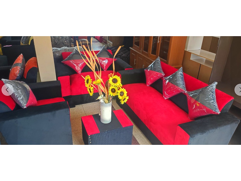 juego de living color rojo Cochabamba Muebleria GMA