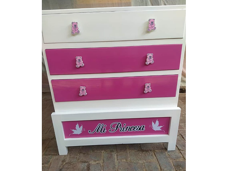 cómoda de niña Santa CRUZ Mueblería JJ