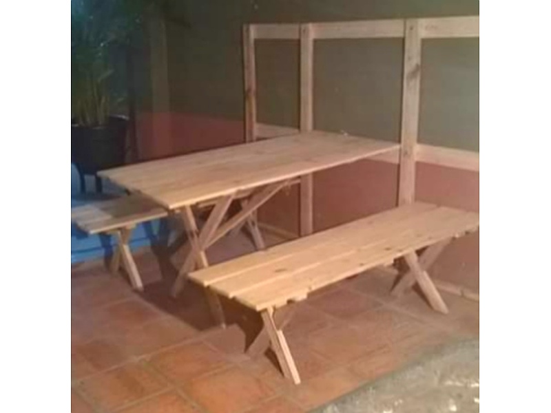 mesa de jardín Santa Cruz Mueblería en palets