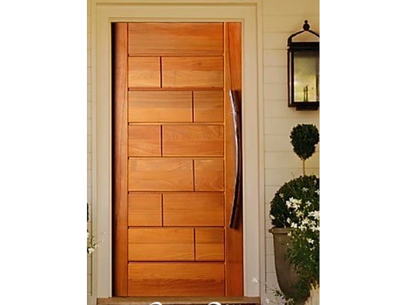 PUERTA MADERA MARRON LA PAZ 