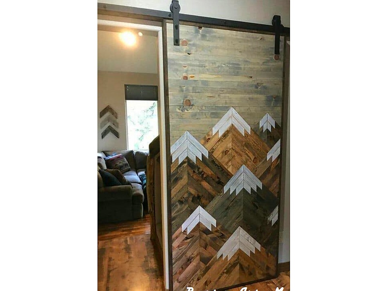 Puerta Diseño Montañas La Paz