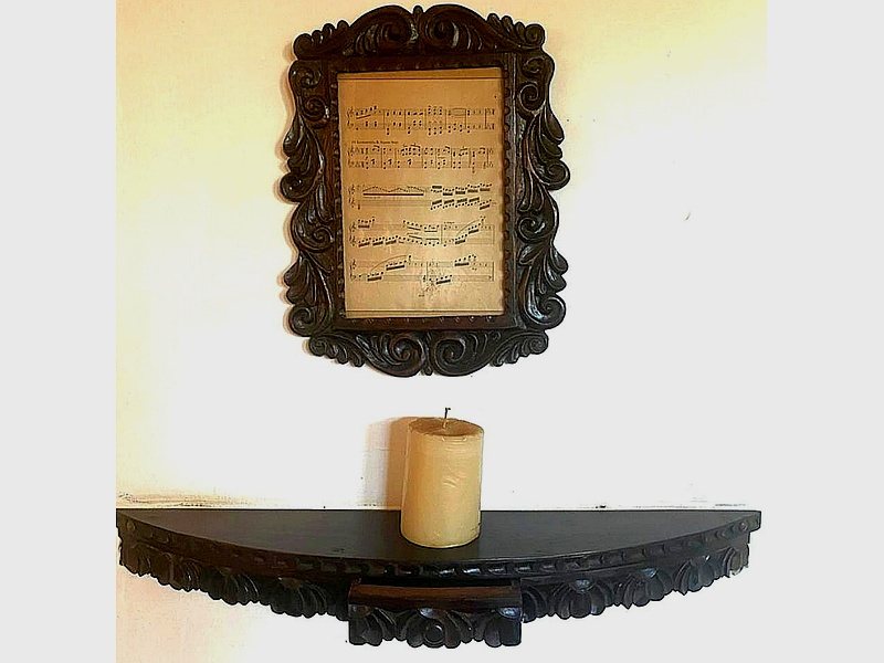 mueble pared negro madera bolivia