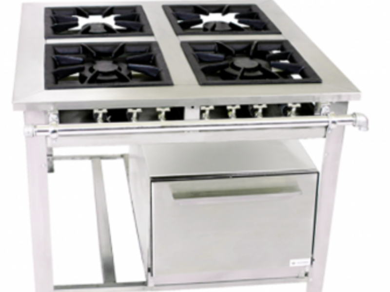 COCINA INOX CON HORNO Santa Cruz