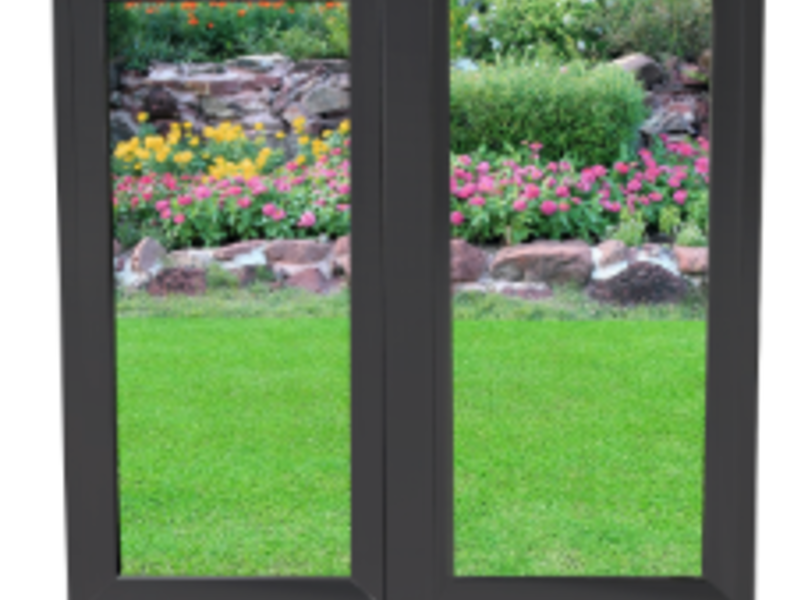 Ventana de PVC negra Bolivia